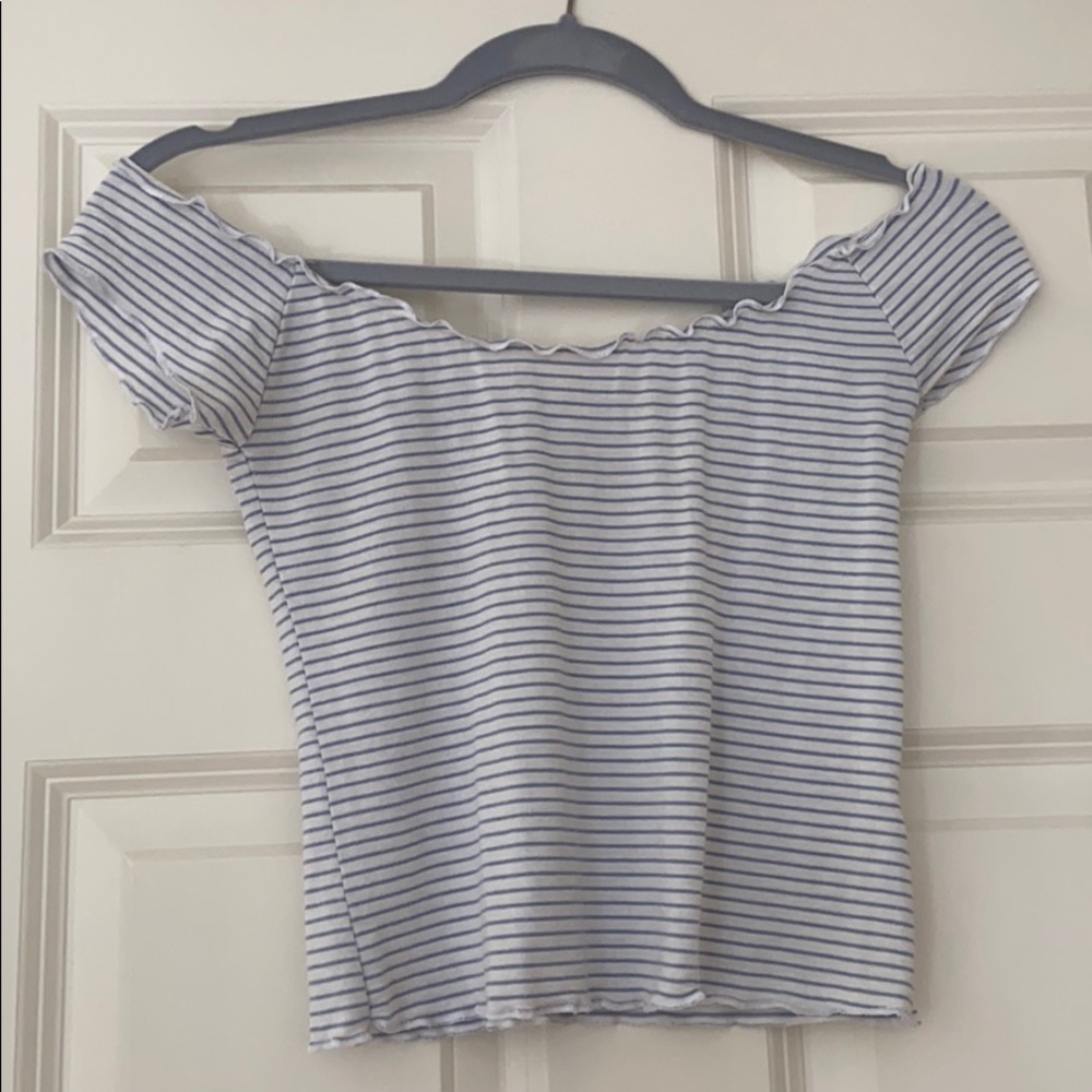 Off the shoulder crop top